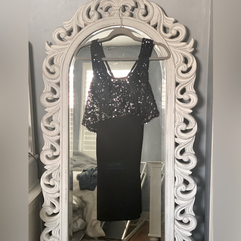 Black Cocktail Dress that Sparkles in the Club - Small